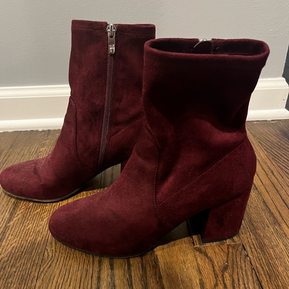 Marc Fisher Ileesia Block Heel Sock Booties - Siz… - image 1